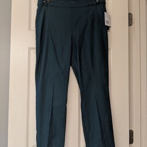 NWT Teal pull on skinny trousers